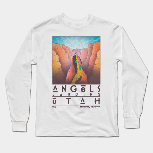 Angels landing, Utah, USA Long Sleeve T-Shirt by JDP Designs